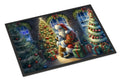 English Bulldog and Santa Claus Doormat-0