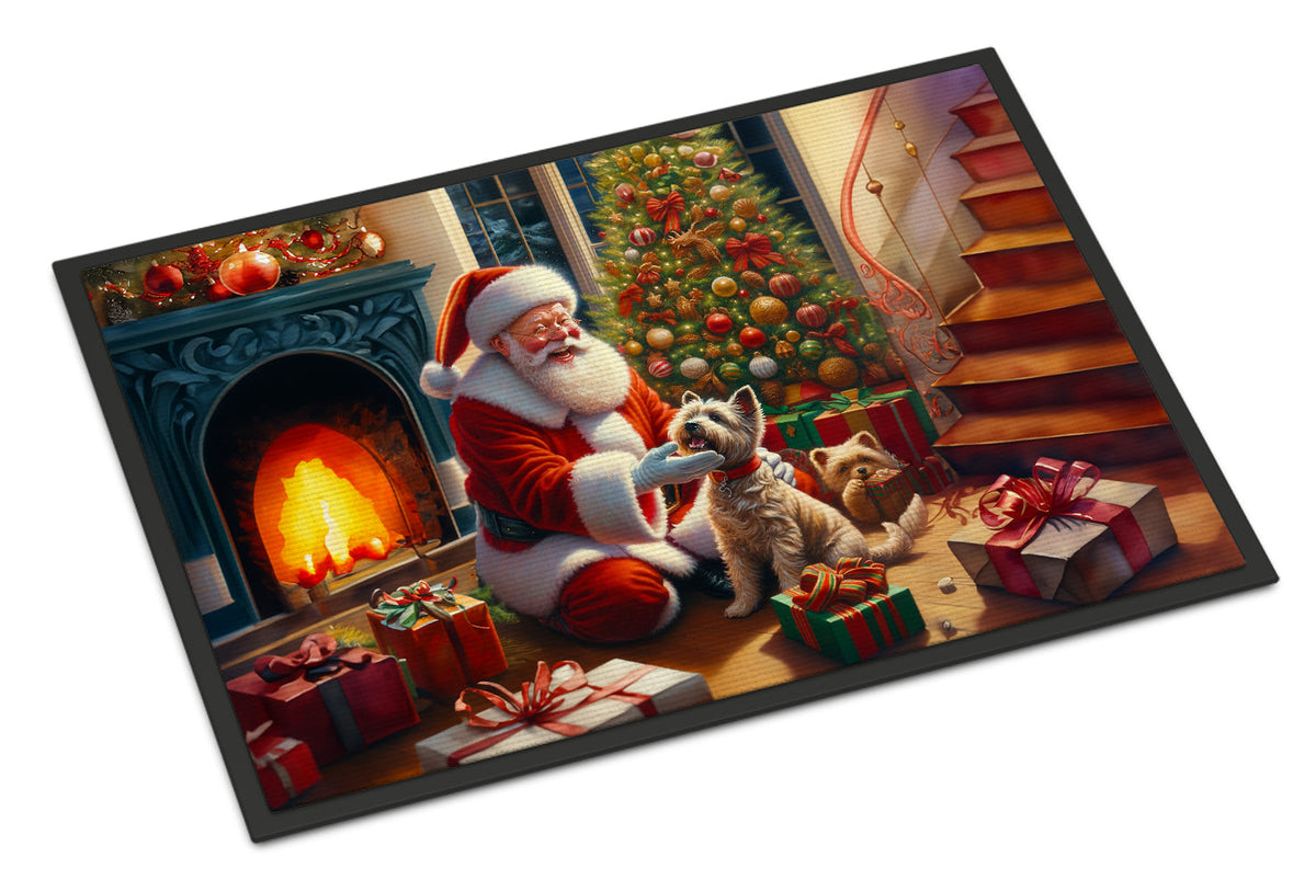 Cairn Terrier and Santa Claus Doormat-0