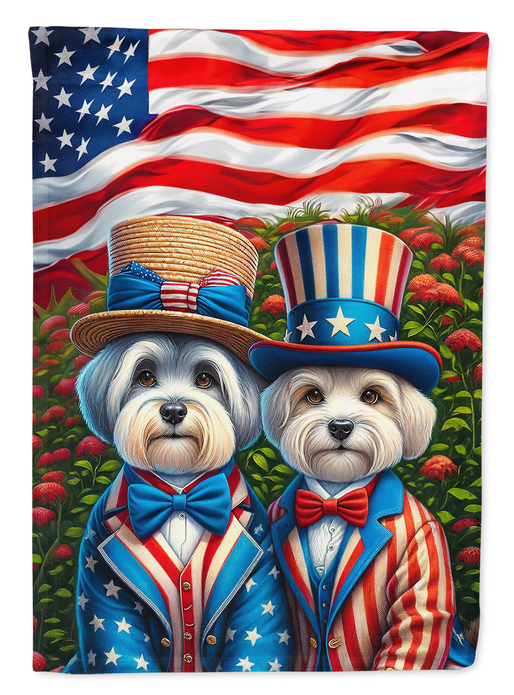All American Dandie Dinmont Terrier House Flag-0