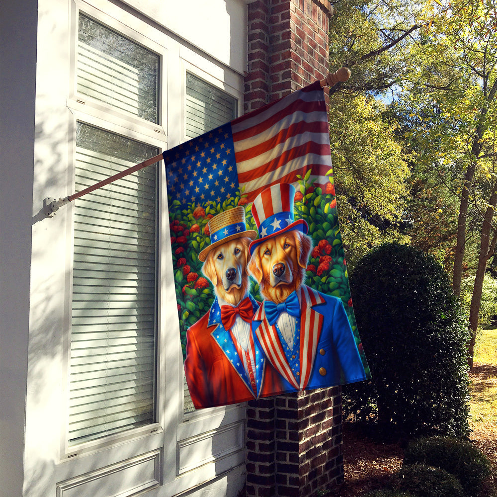 All American Golden Retriever House Flag-1