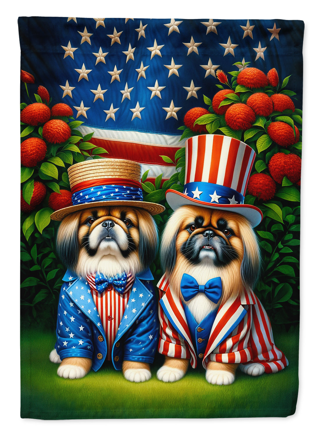 All American Pekingese House Flag-0