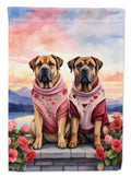Mastiff Two Hearts House Flag-0