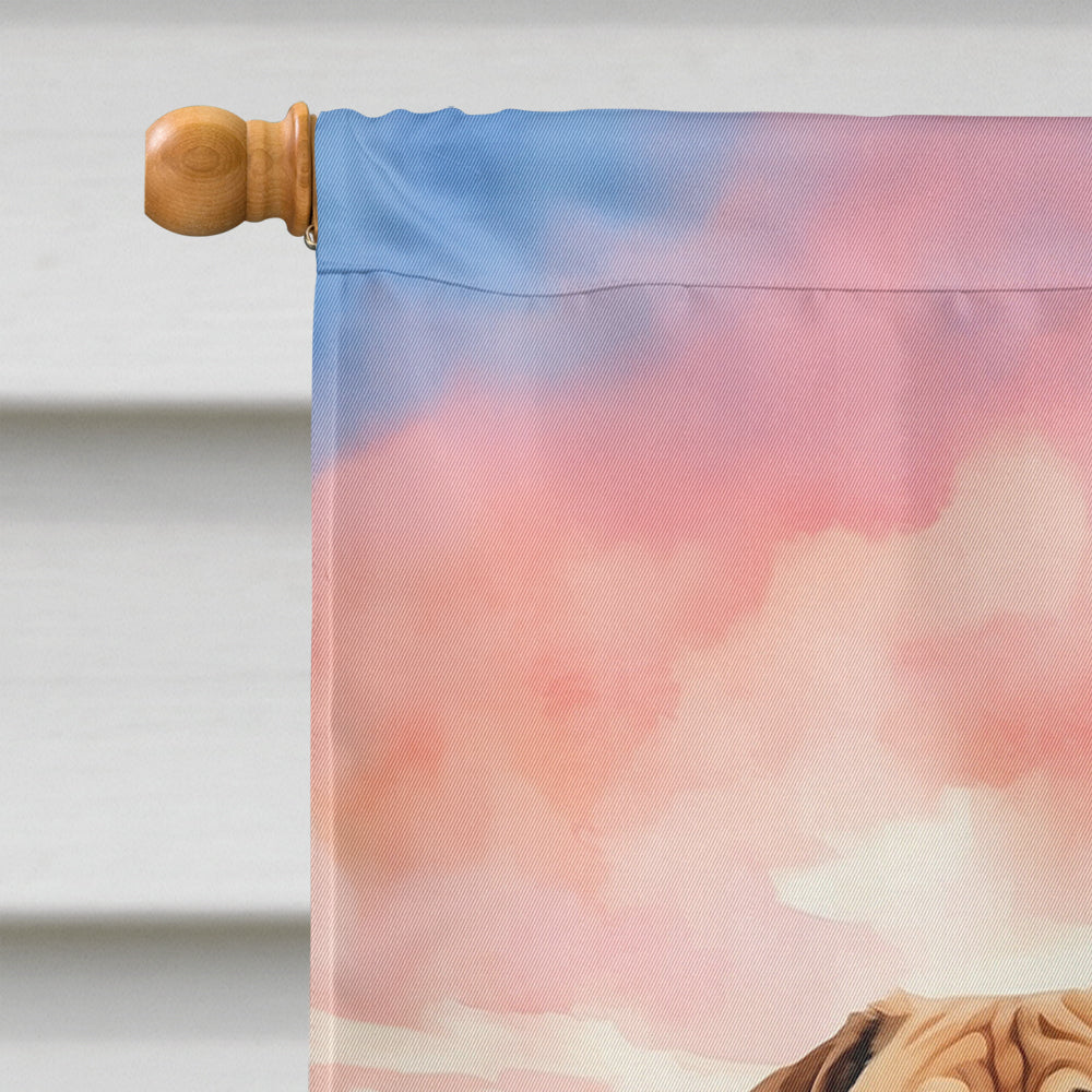 Mastiff Two Hearts House Flag-2