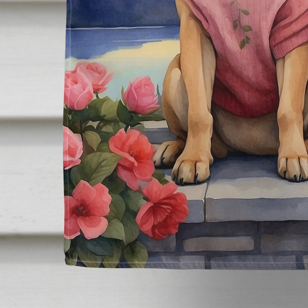 Mastiff Two Hearts House Flag-3