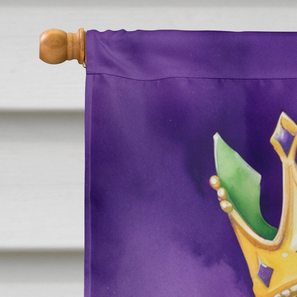 American English Coonhound King of Mardi Gras House Flag-2