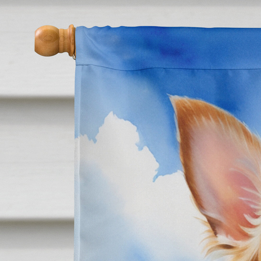 Chihuahua Easter Egg Hunt House Flag-2