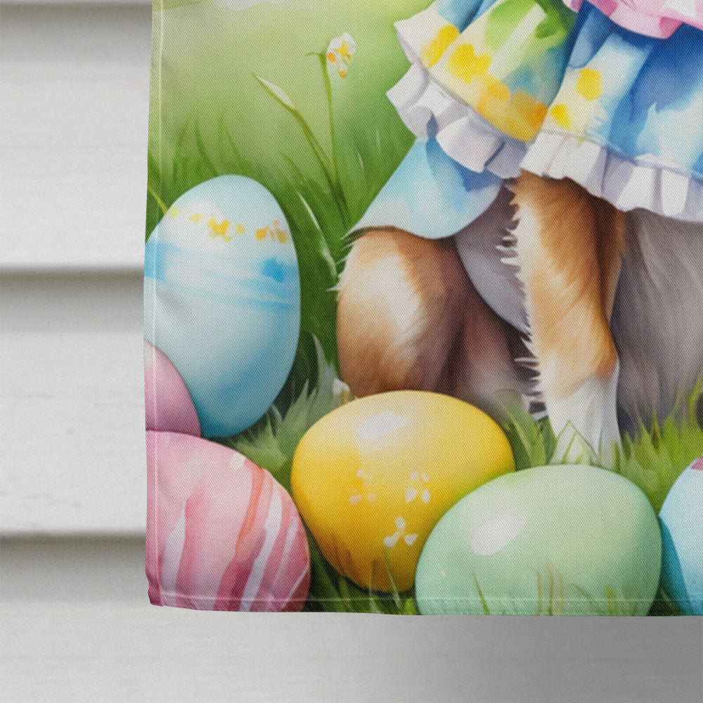 Chihuahua Easter Egg Hunt House Flag-3