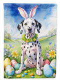 Dalmatian Easter Egg Hunt House Flag-0