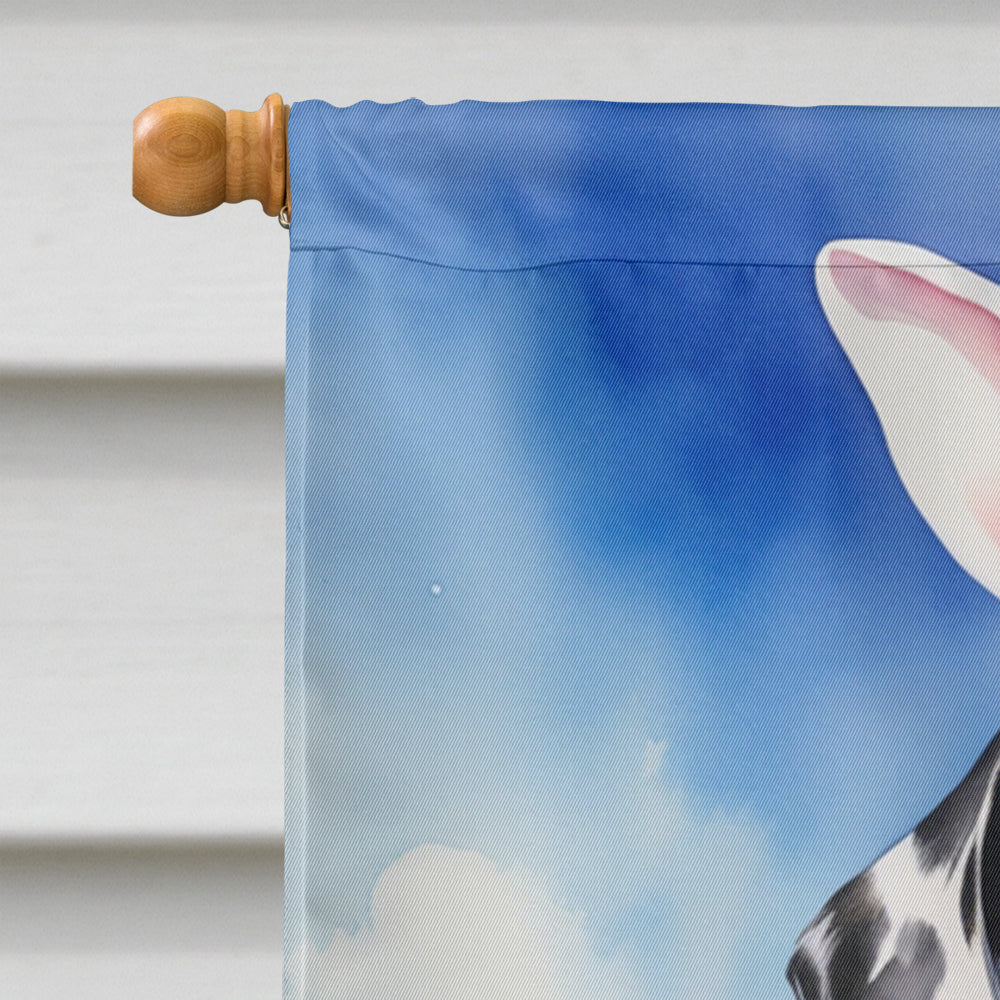 Dalmatian Easter Egg Hunt House Flag-2