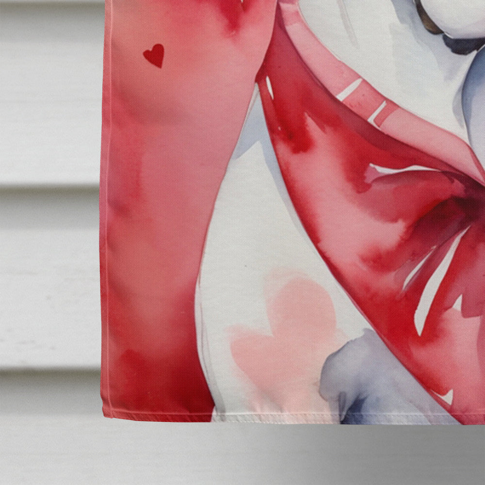Boxer My Valentine House Flag-3