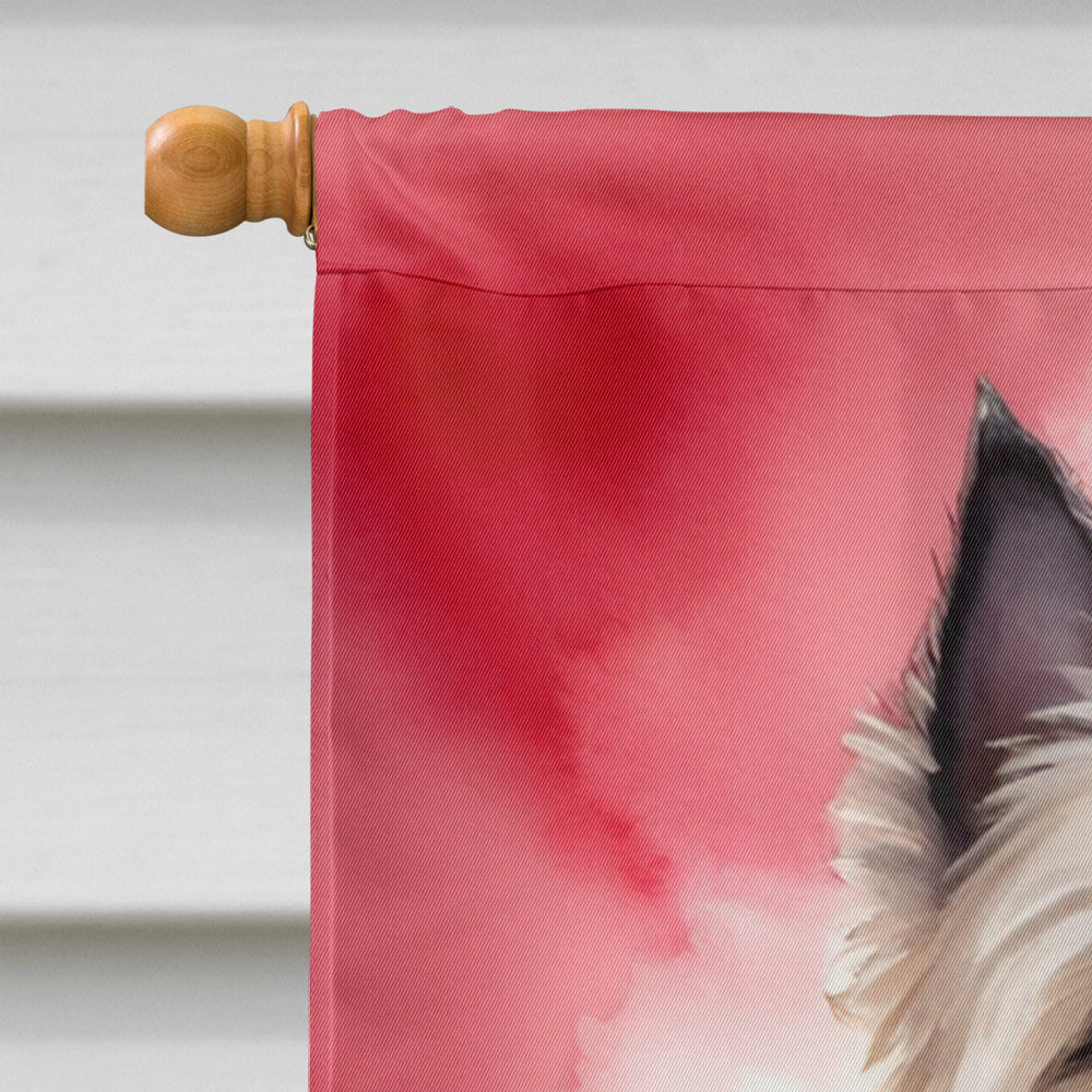 Cairn Terrier My Valentine House Flag-2