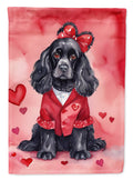 Cocker Spaniel My Valentine House Flag-0