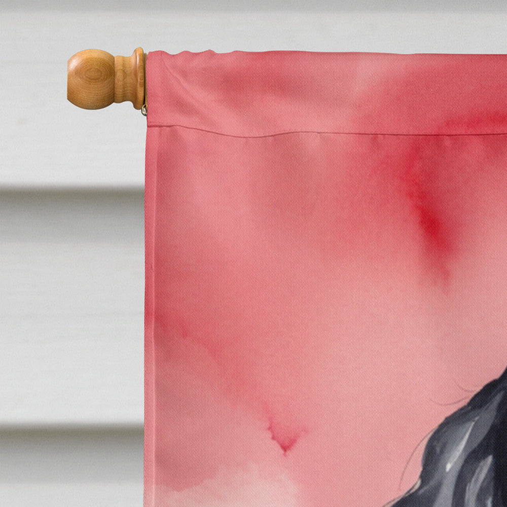 Cocker Spaniel My Valentine House Flag-2