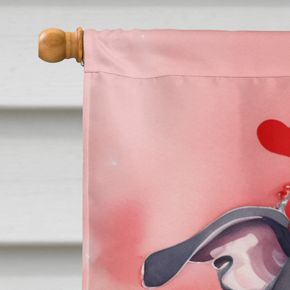 Italian Greyhound My Valentine House Flag-2