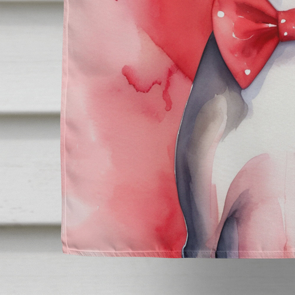 Italian Greyhound My Valentine House Flag-3