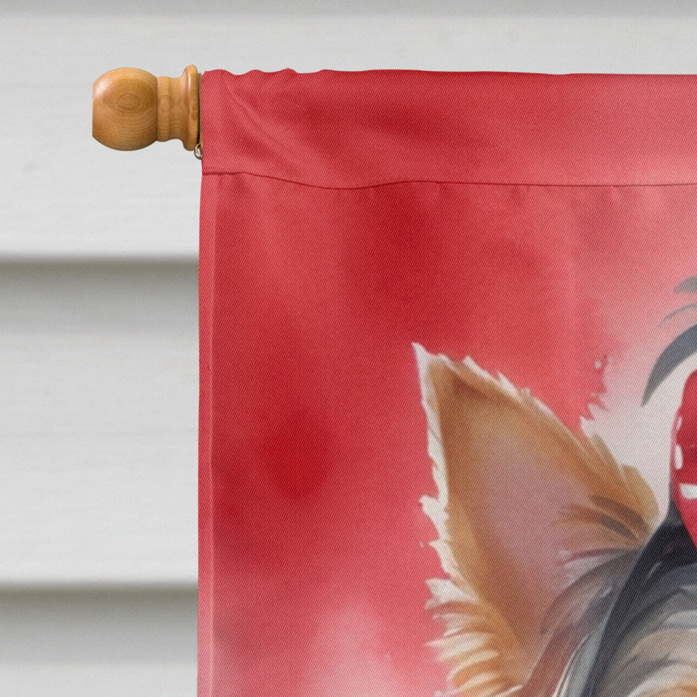 Yorkshire Terrier My Valentine House Flag-2