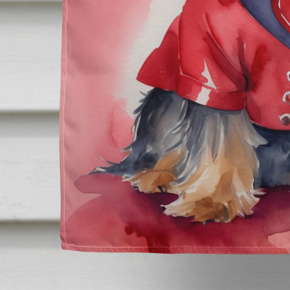Yorkshire Terrier My Valentine House Flag-3
