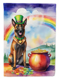 Belgian Malinois St Patrick's Day House Flag-0