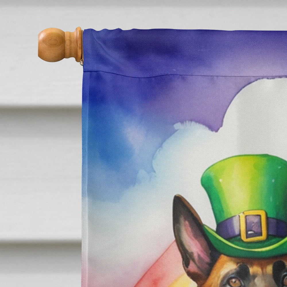 Belgian Malinois St Patrick's Day House Flag-2