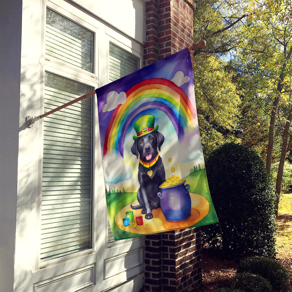 Labrador Retriever St Patrick's Day House Flag-1