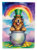 Tibetan Mastiff St Patrick's Day House Flag-0