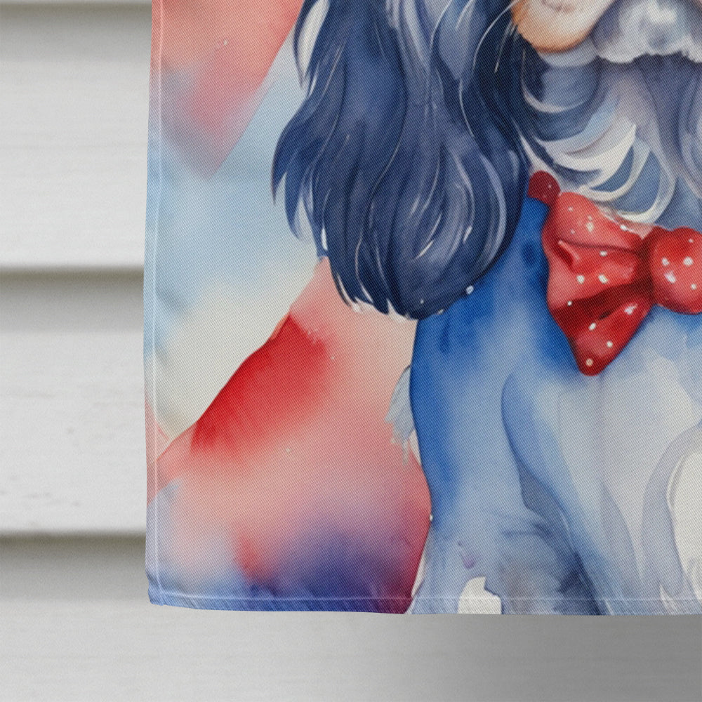 Cocker Spaniel Patriotic American House Flag-3