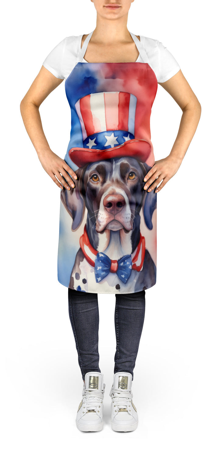 German Shorthaired Pointer Patriotic American Apron-1