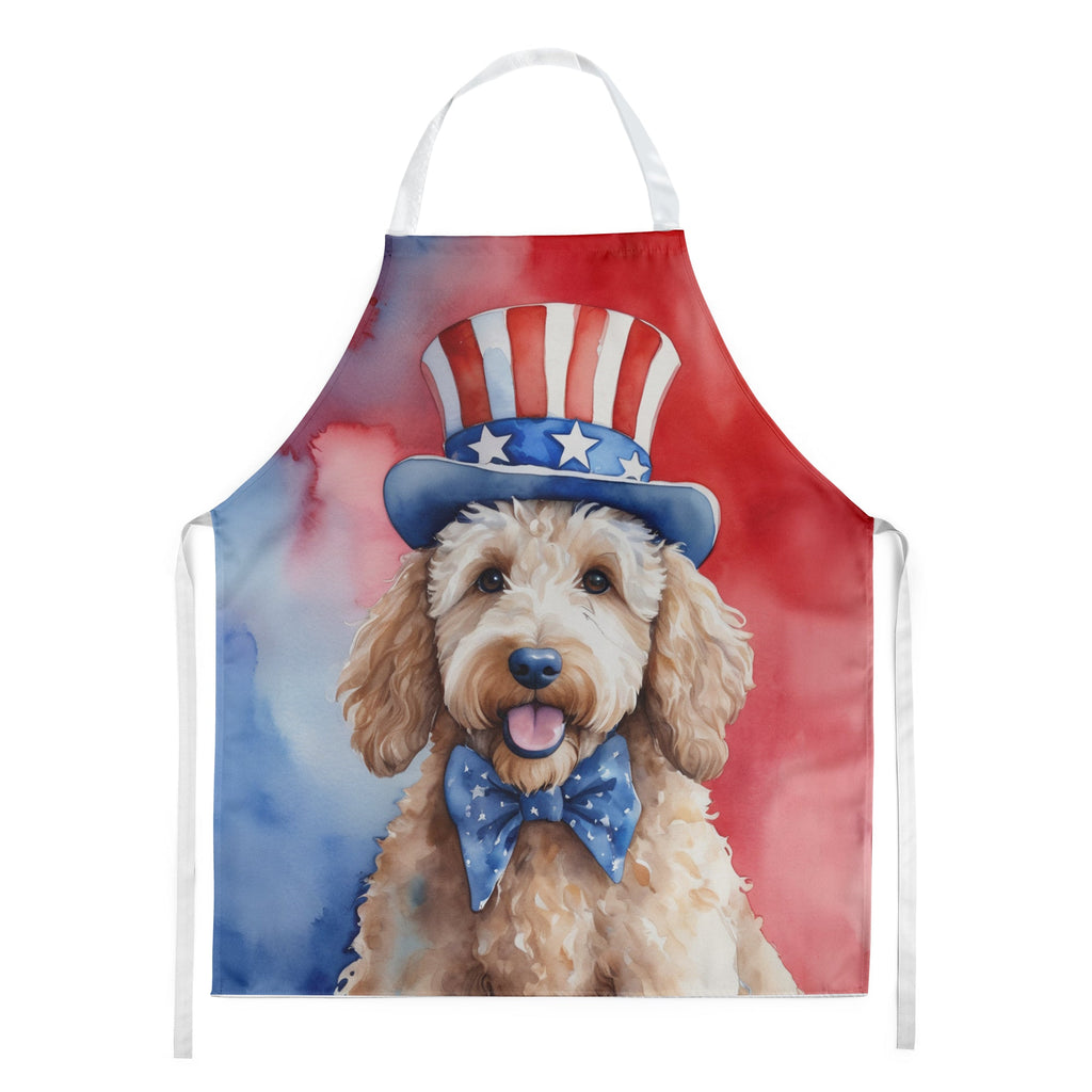 Goldendoodle Patriotic American Apron-0