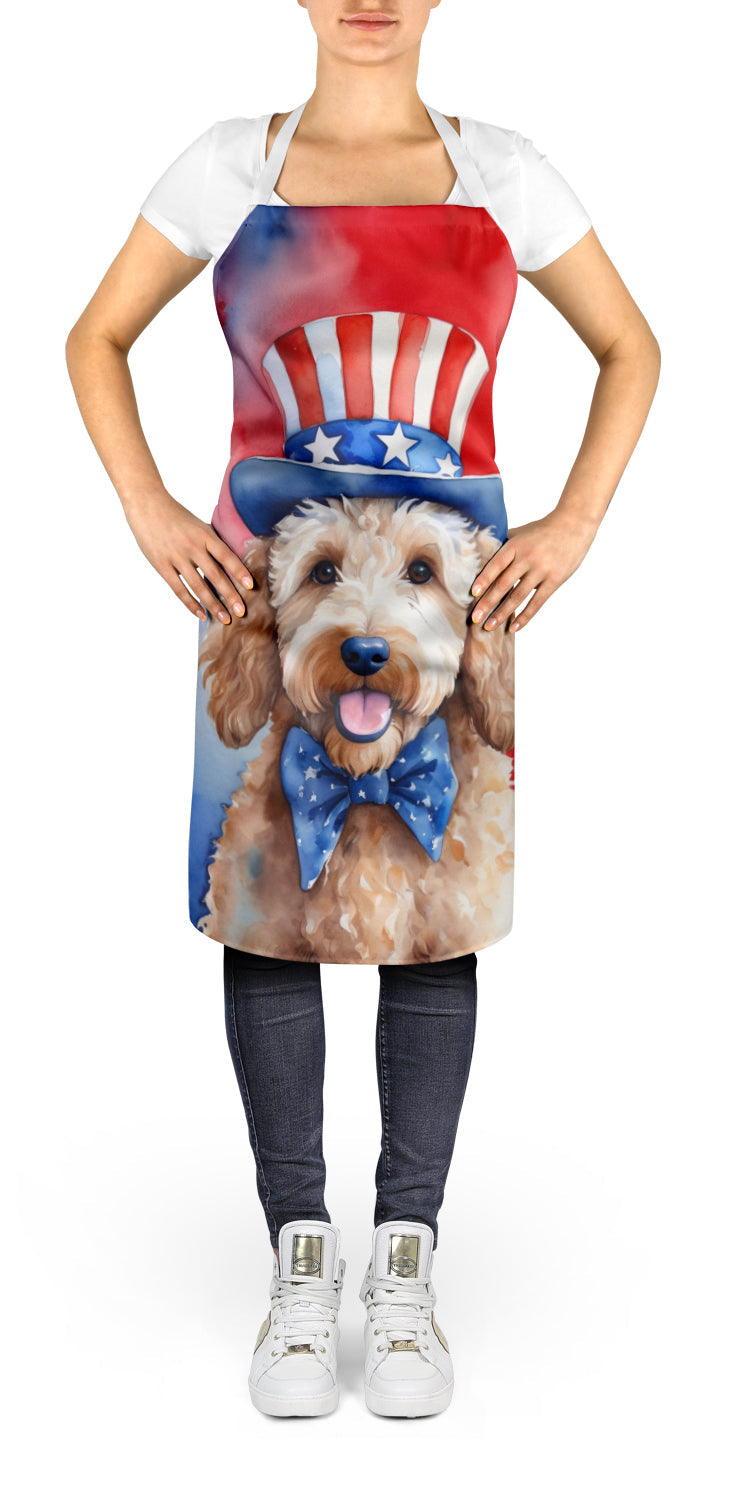 Goldendoodle Patriotic American Apron-1