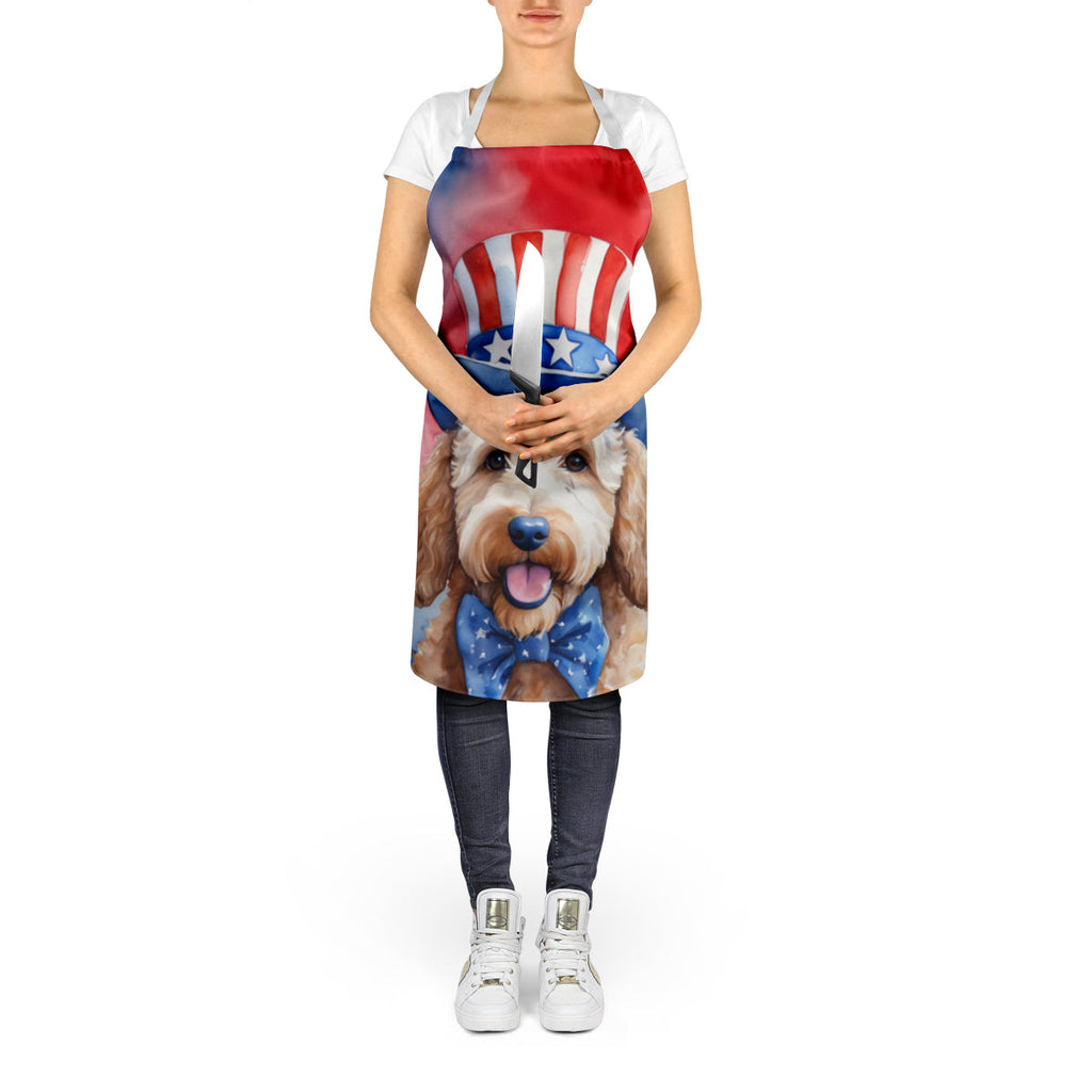Goldendoodle Patriotic American Apron-4