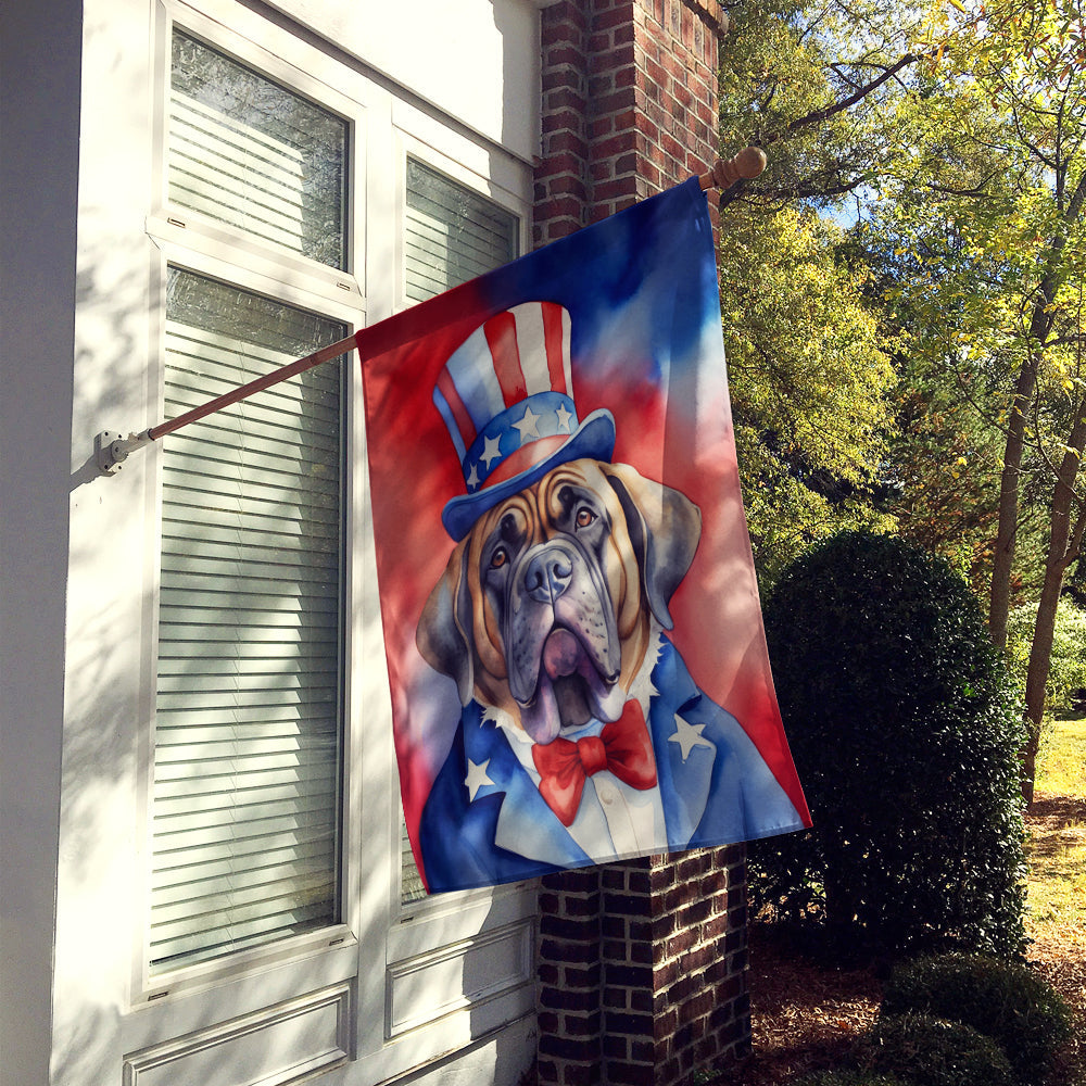 Mastiff Patriotic American House Flag-1