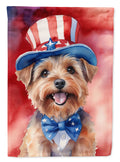 Norfolk Terrier Patriotic American House Flag-0