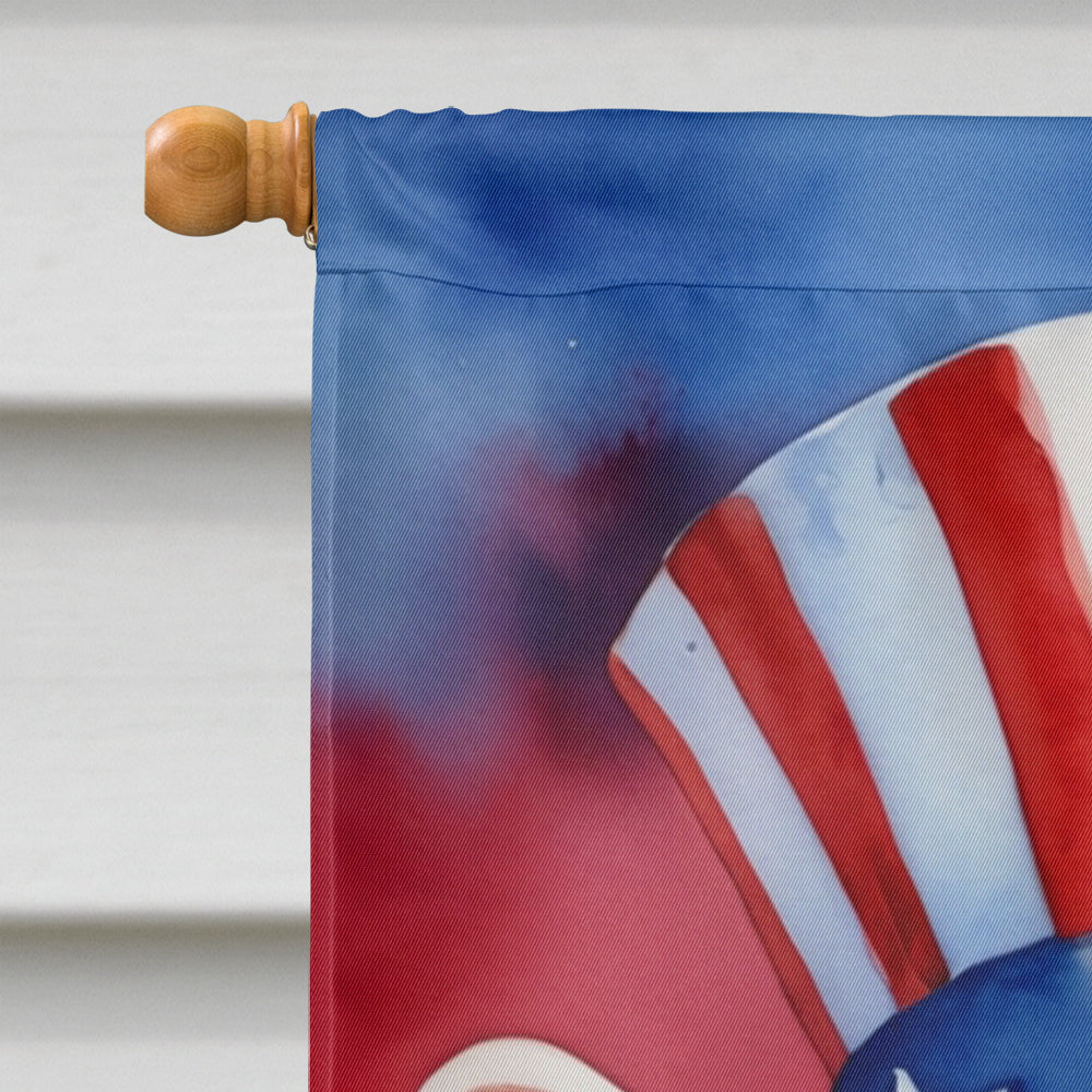 Pointer Patriotic American House Flag-2