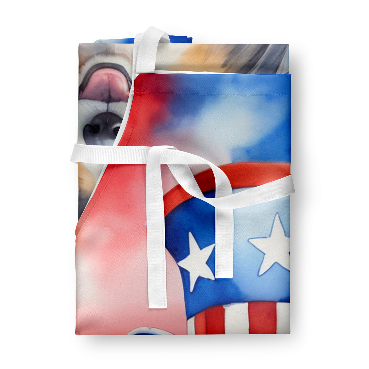 Sheltie Patriotic American Apron-2