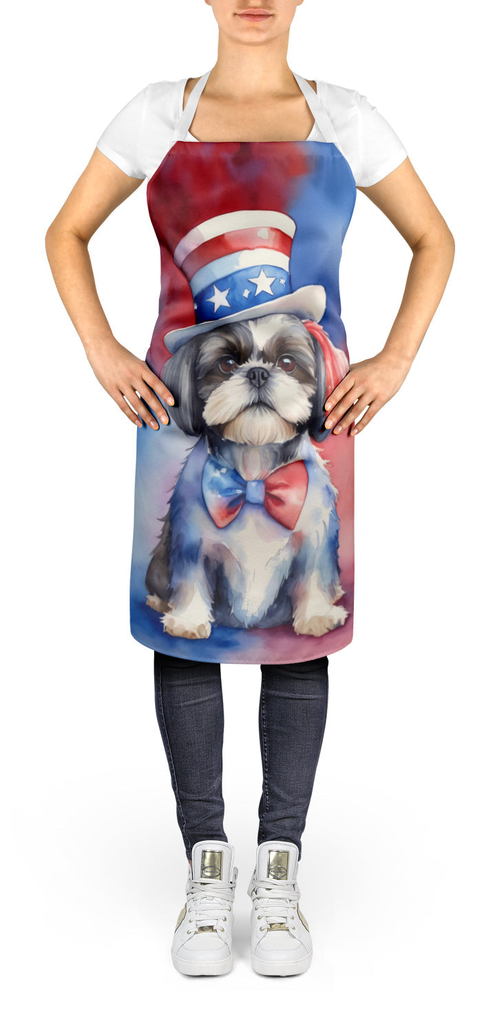 Shih Tzu Patriotic American Apron-1