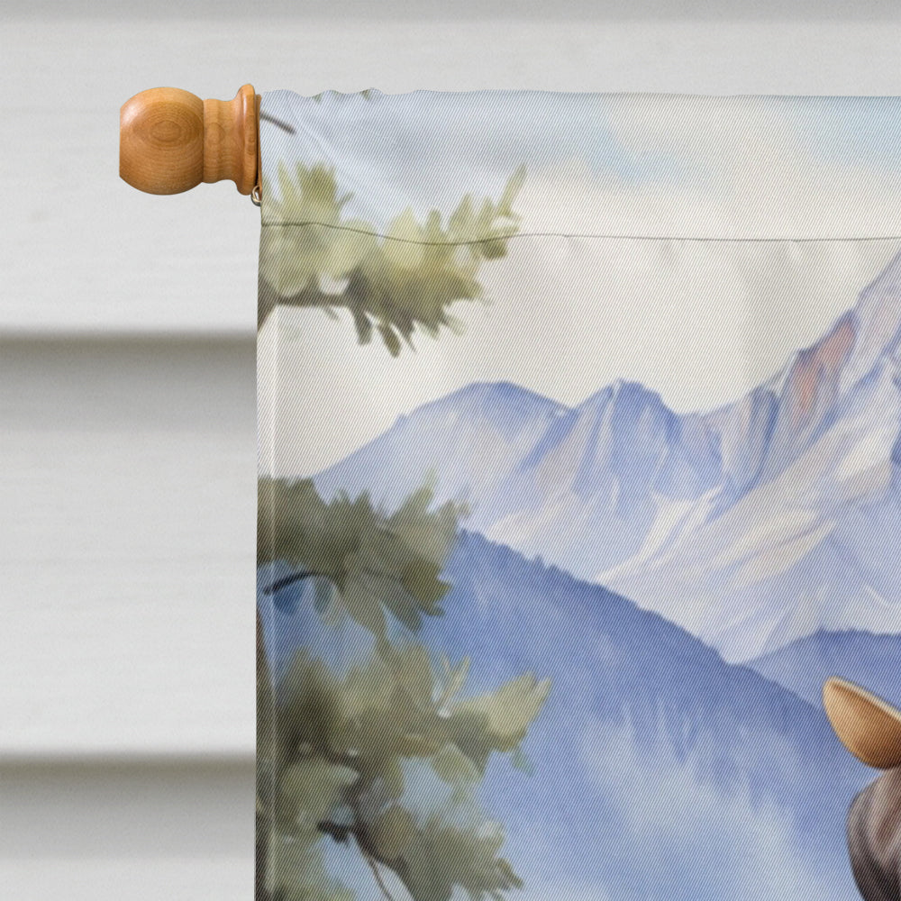 Boxer Cowboy Welcome House Flag-2
