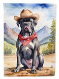 Cane Corso Cowboy Welcome House Flag-0