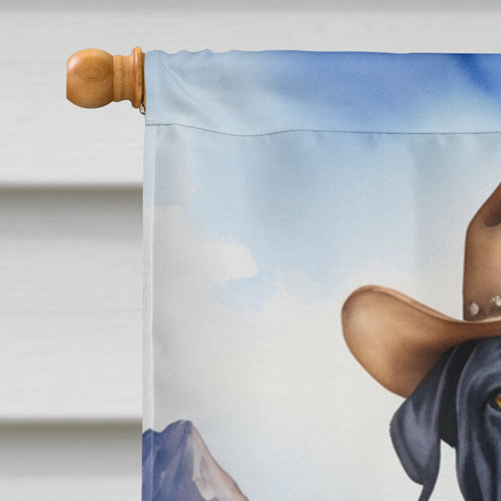 Cane Corso Cowboy Welcome House Flag-2