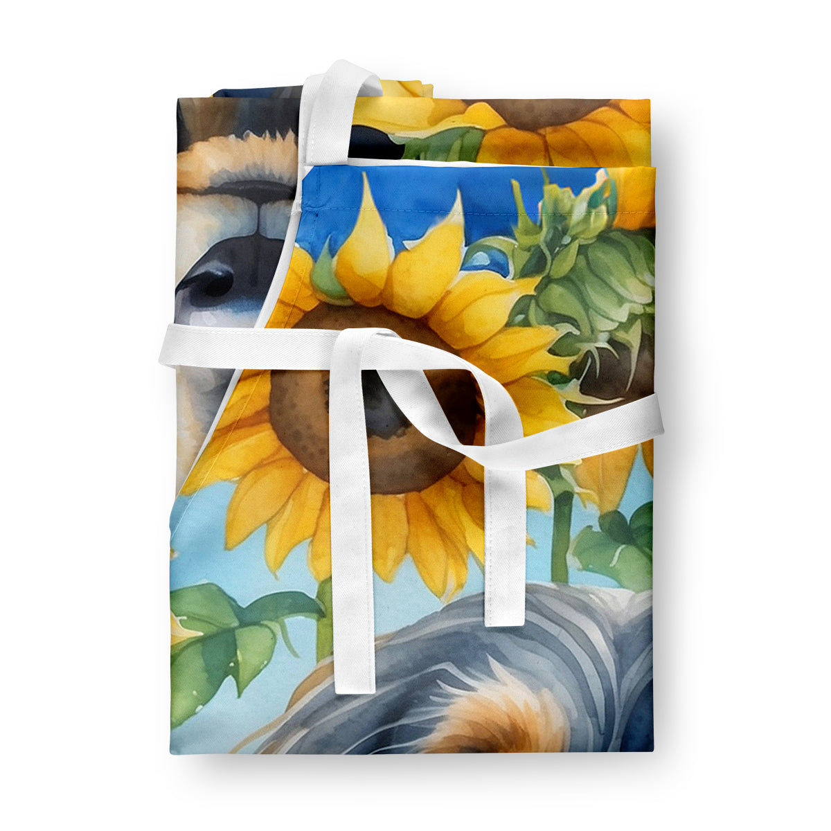 Afghan Hound in Sunflowers Apron-2