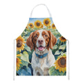 Brittany Spaniel in Sunflowers Apron-0