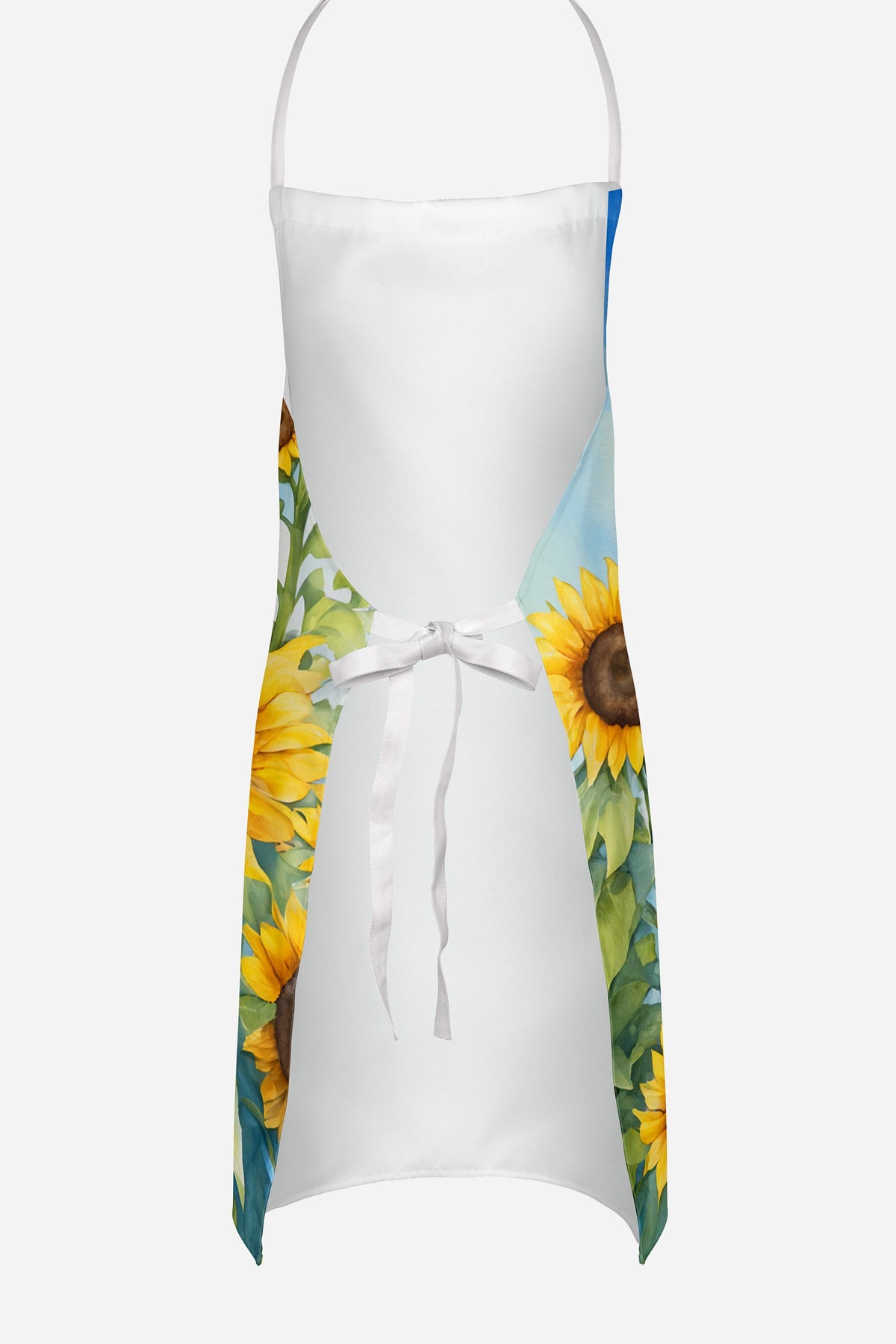 Black Poodle in Sunflowers Apron-3