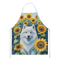 Samoyed in Sunflowers Apron-0