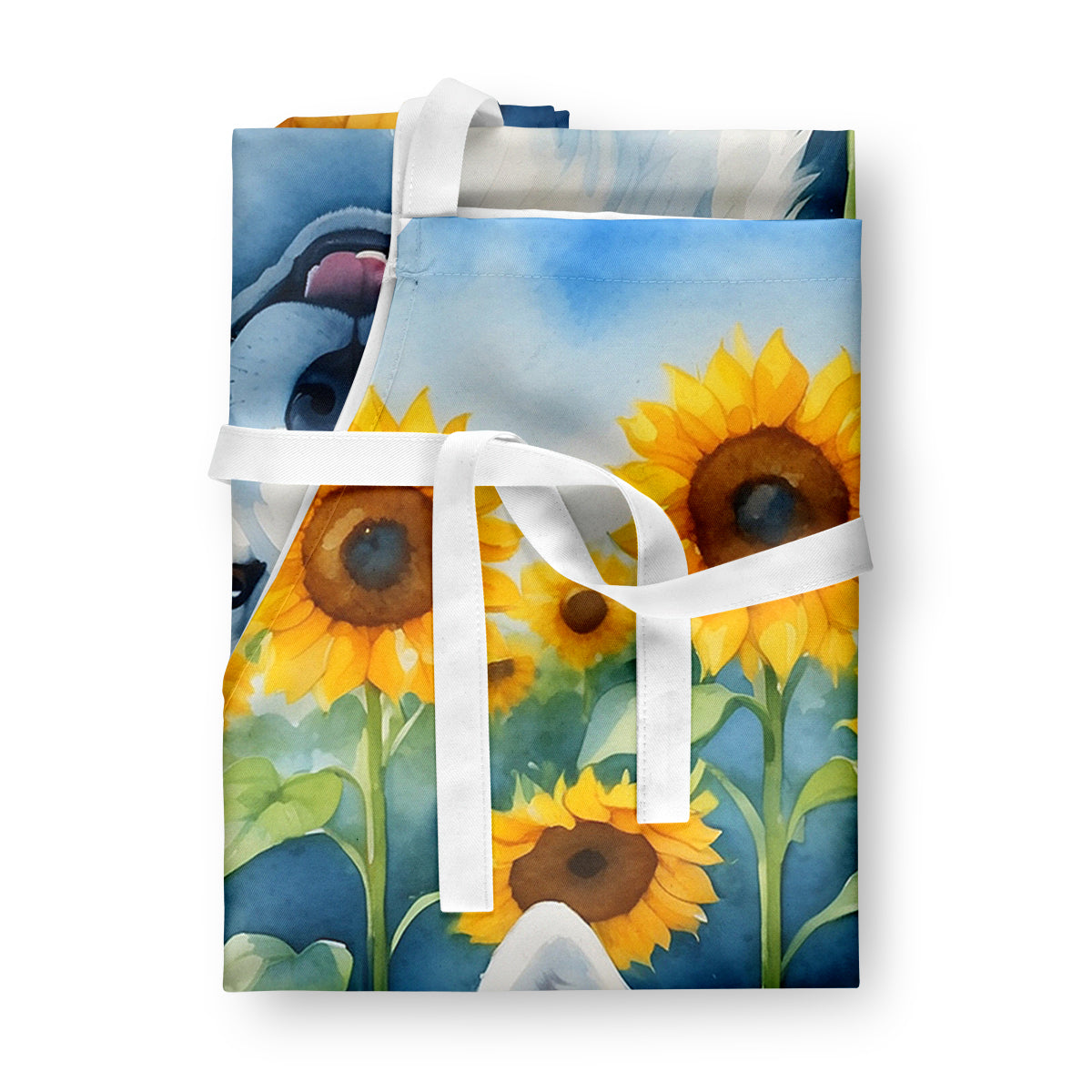 Samoyed in Sunflowers Apron-2