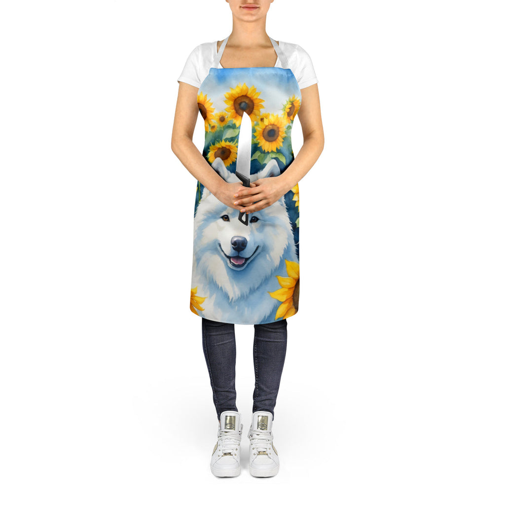 Samoyed in Sunflowers Apron-4