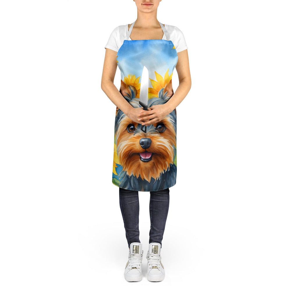 Yorkshire Terrier in Sunflowers Apron-4