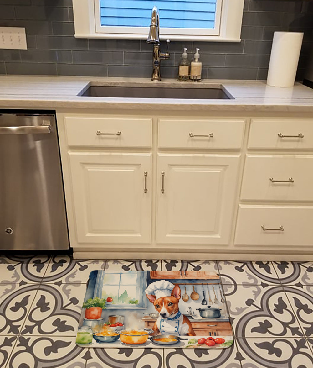Basenji The Chef Memory Foam Kitchen Mat-1