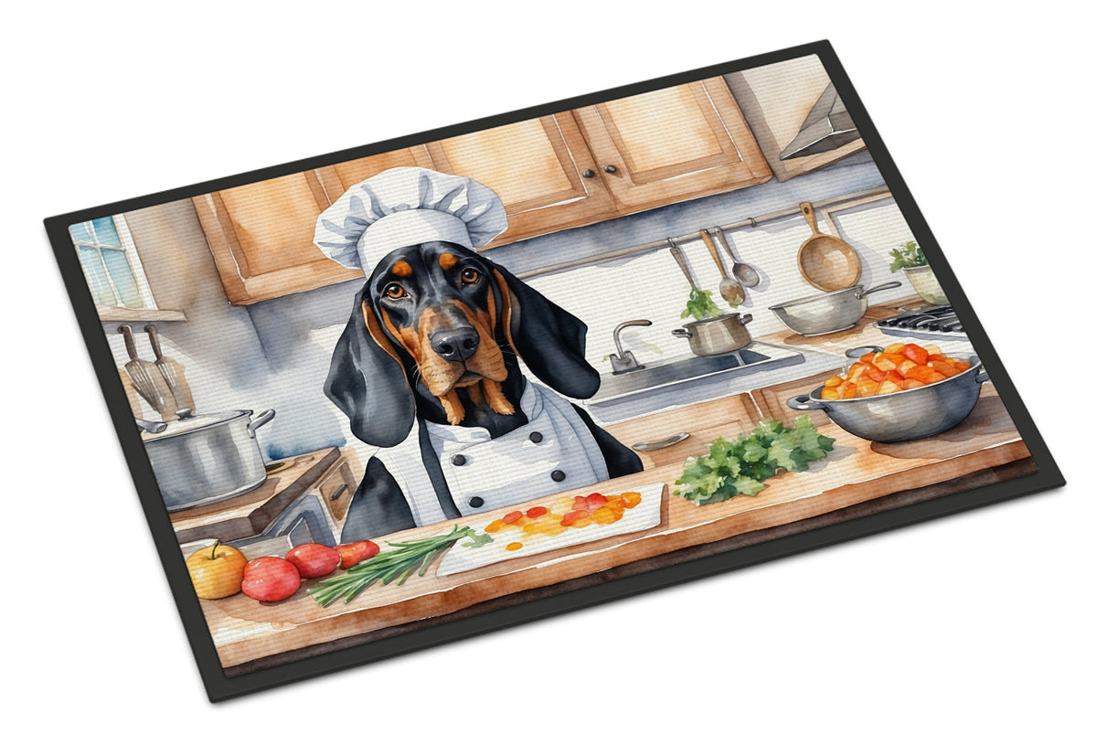 Black and Tan Coonhound The Chef Doormat-0
