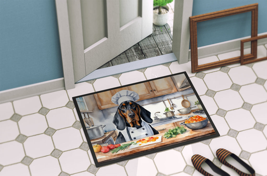 Black and Tan Coonhound The Chef Doormat-3
