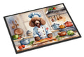 Chocolate Poodle The Chef Doormat-0