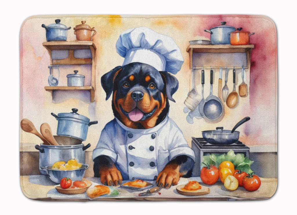 Rottweiler The Chef Memory Foam Kitchen Mat-0